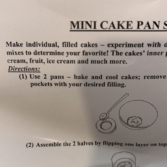 New!  Attention;BAKERS! Mini cake pan set .. for filled cakes!  FOUR ALTOGETHER - Picture 4 of 11